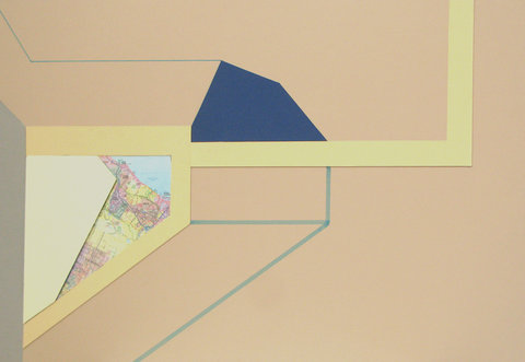 Insula, colaj, tehnica mixta, 56x81, 2014